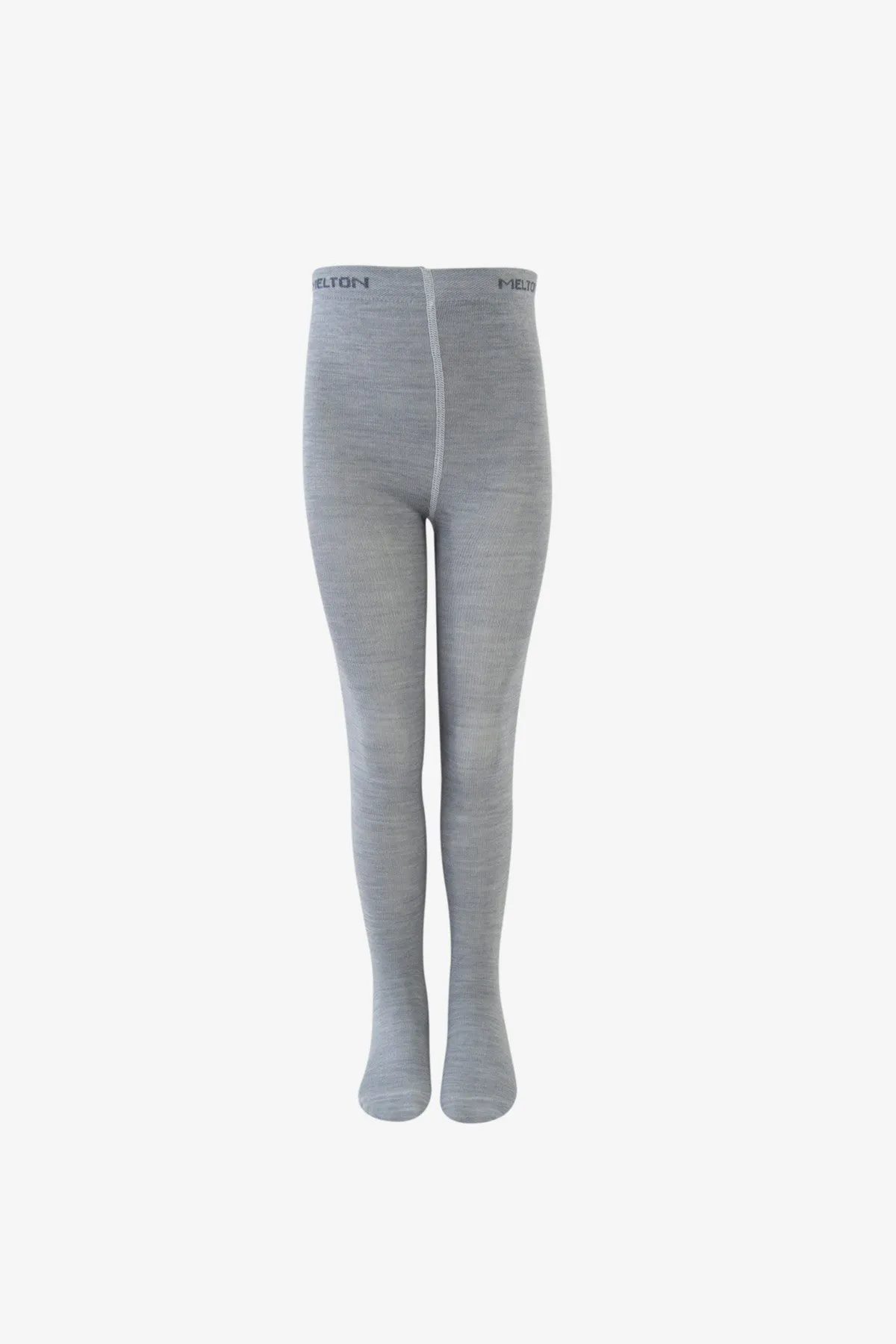 Melton Premium Wool Girls Tights - Grey (Size 5/6 left)