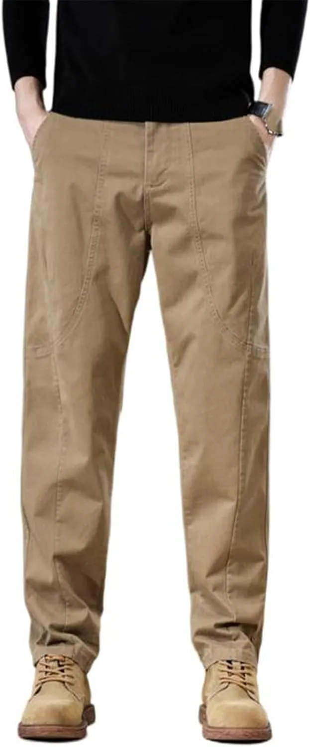 Men's Pant Cargo Casual Straight Leg Loose Cargo Trouser for Men