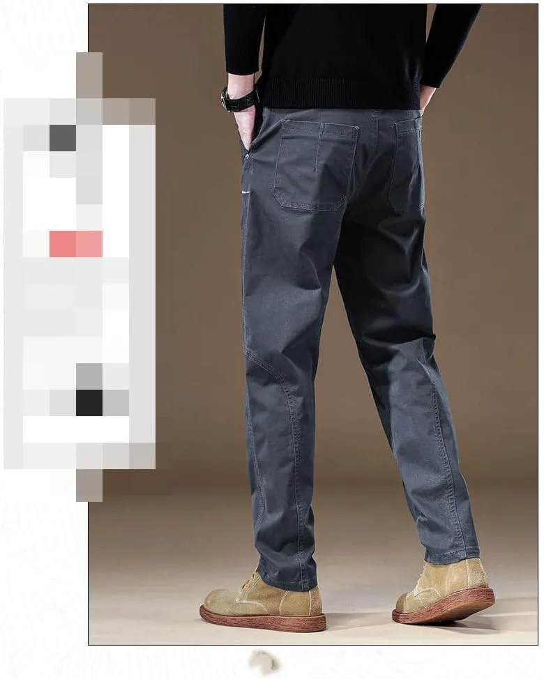 Men's Pant Cargo Casual Straight Leg Loose Cargo Trouser for Men