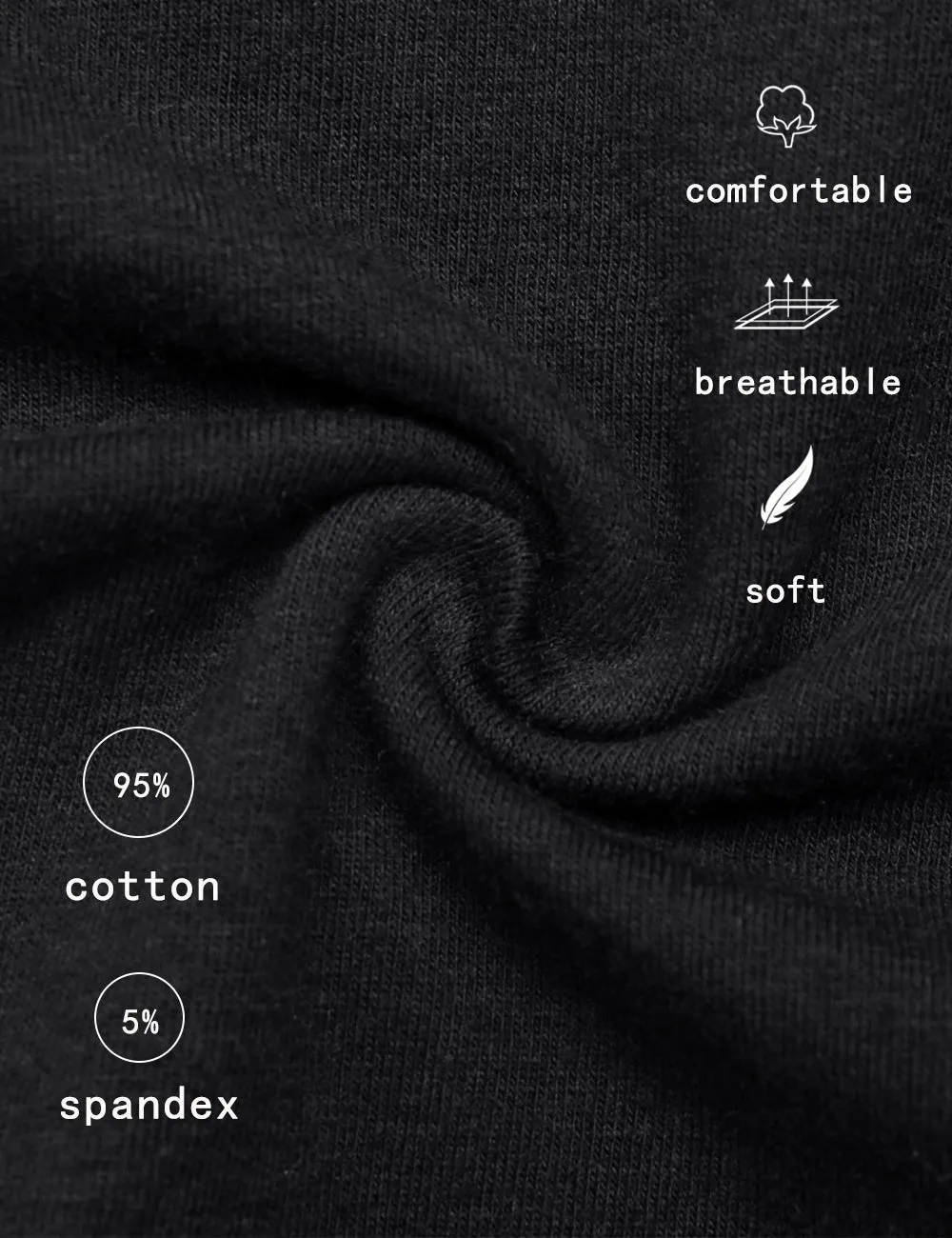 Molasus Mens Boxer Briefs Soft Cotton Underwear Open Fly Tagless Underpants Pack of 7