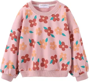 Mud Kingdom Boutique Little Girls Sweatshirts Crewneck Cotton Sunflower