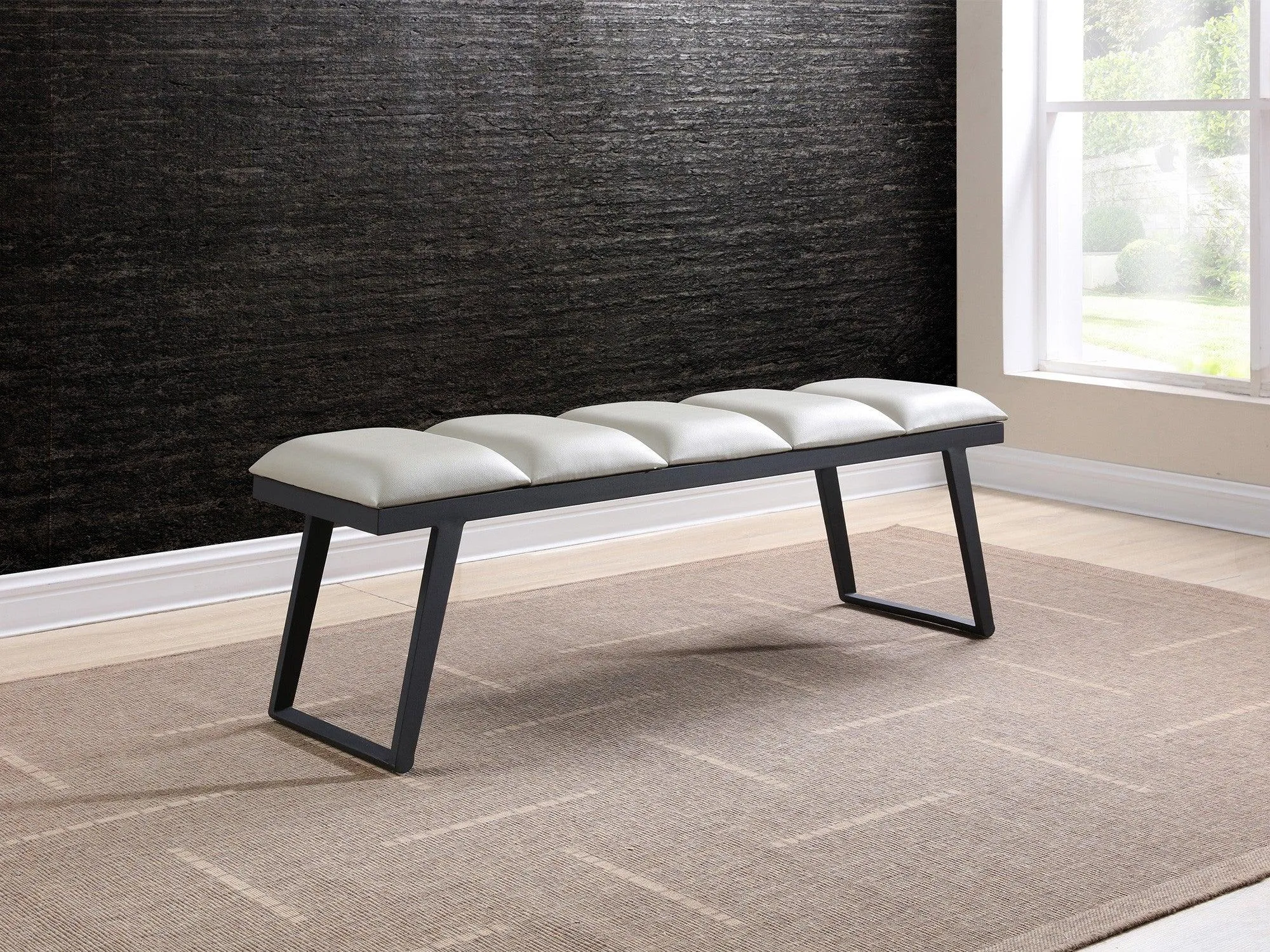 Nathan Bench in Dark Gray