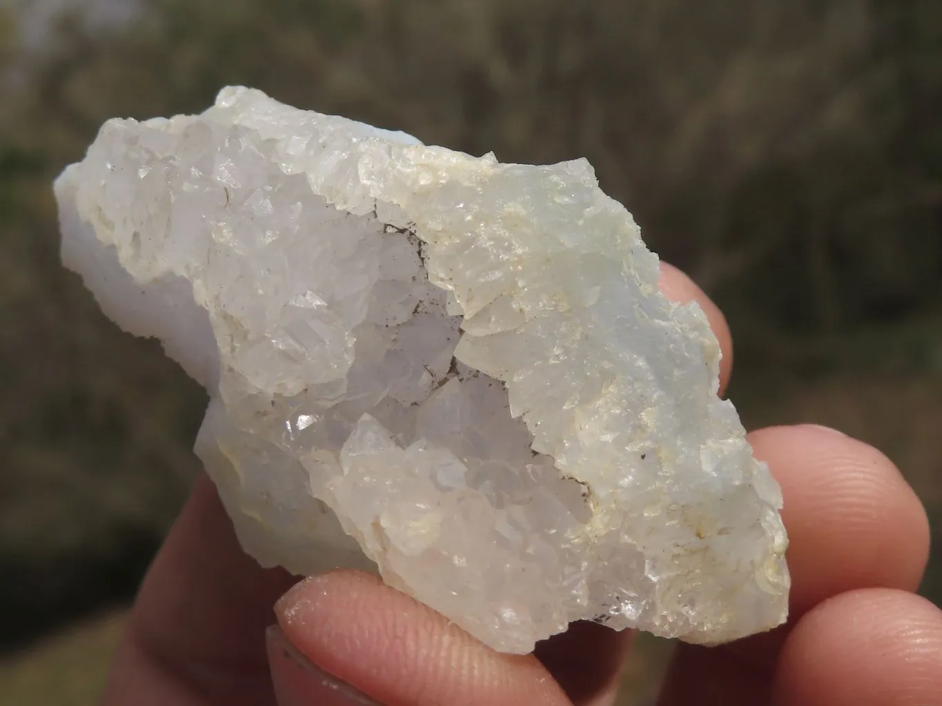 Natural Etched Blue Chalcedony Specimens x 35 From Nsanje, Malawi