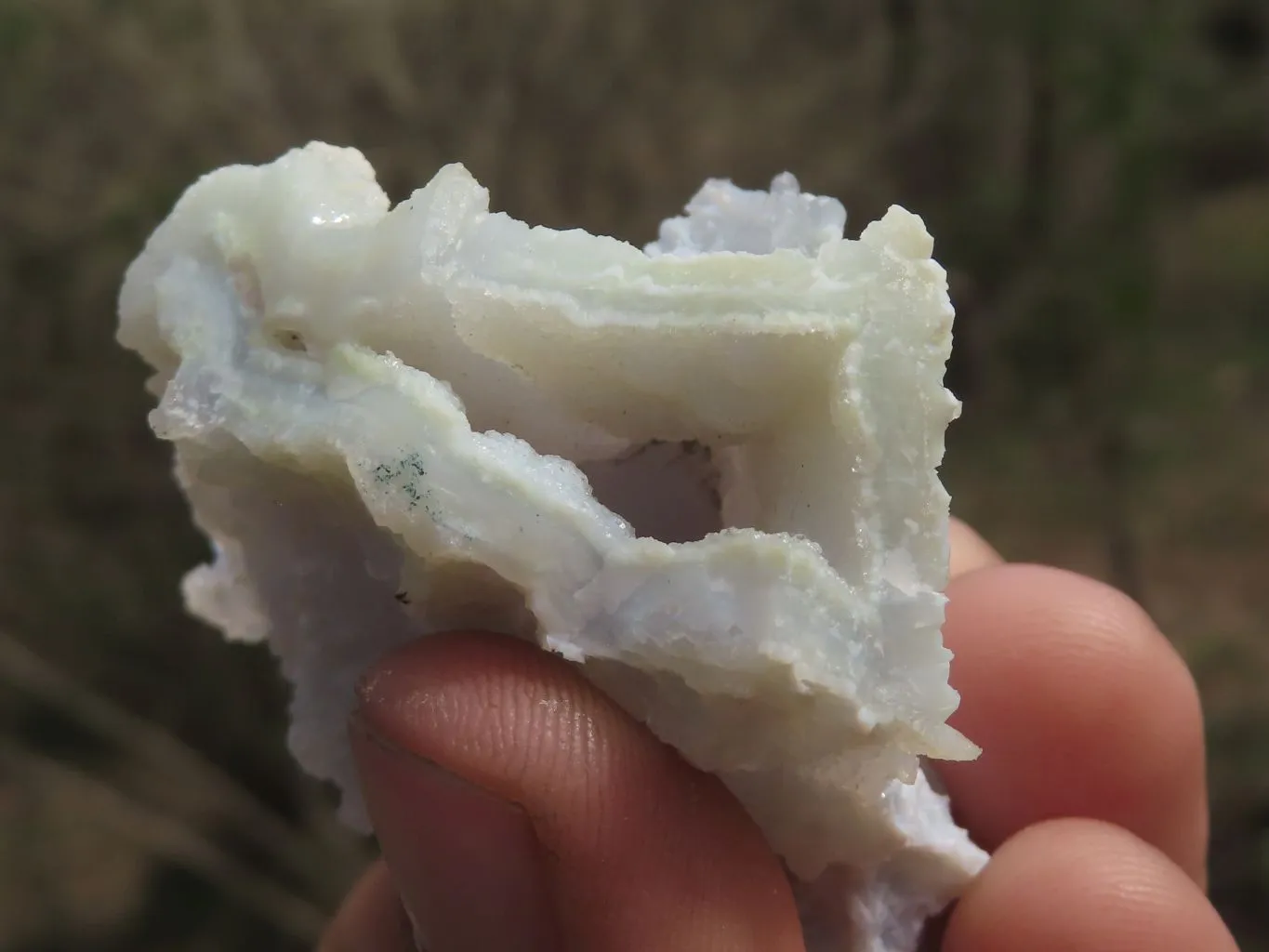 Natural Etched Blue Chalcedony Specimens x 35 From Nsanje, Malawi