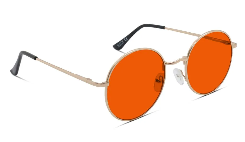 NightFall Elton Blue Blocking Glasses - Gold - Readers