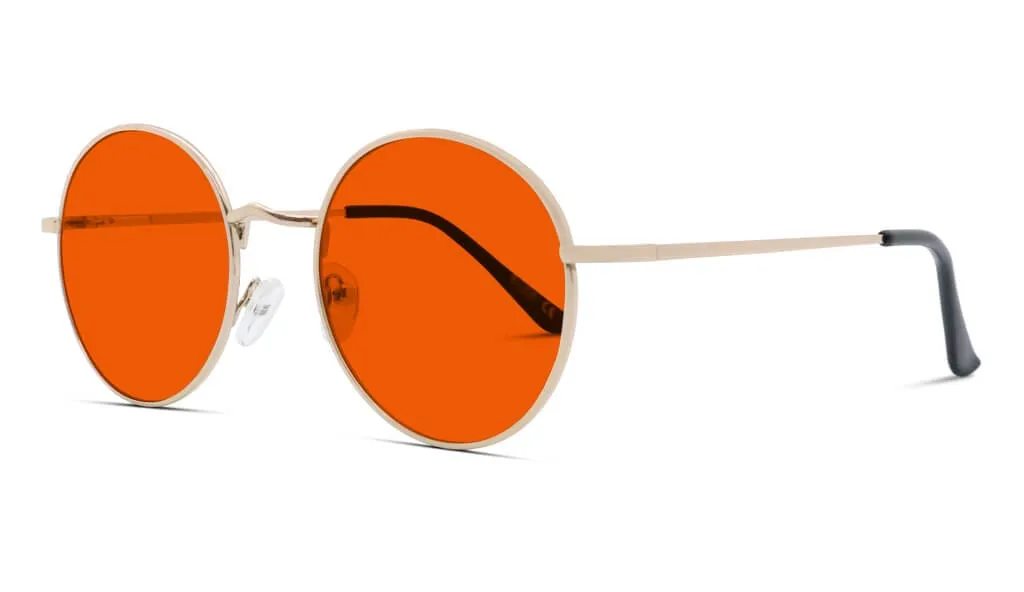 NightFall Elton Blue Blocking Glasses - Gold - Readers