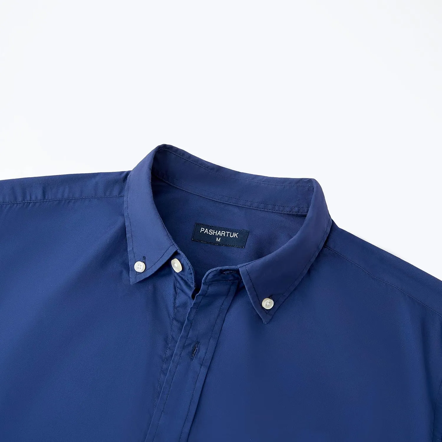 PASHARTUK Cotton Regular Fit Mens Long Sleeve Shirts Button Down Shirts for Men