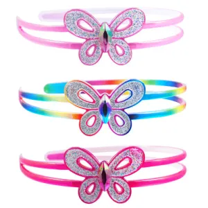 Pink Poppy Rainbow Butterfly Headband Assorted Styles