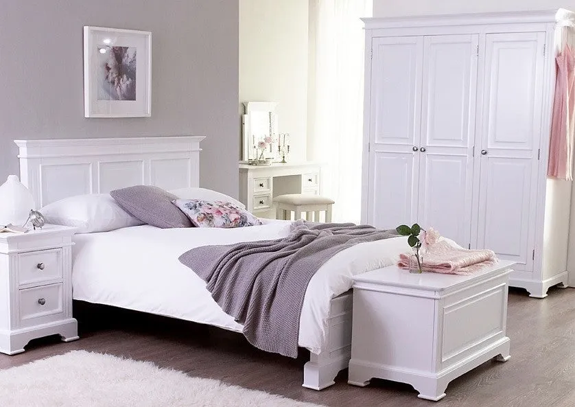 Pure White 2 Drawer Bedside