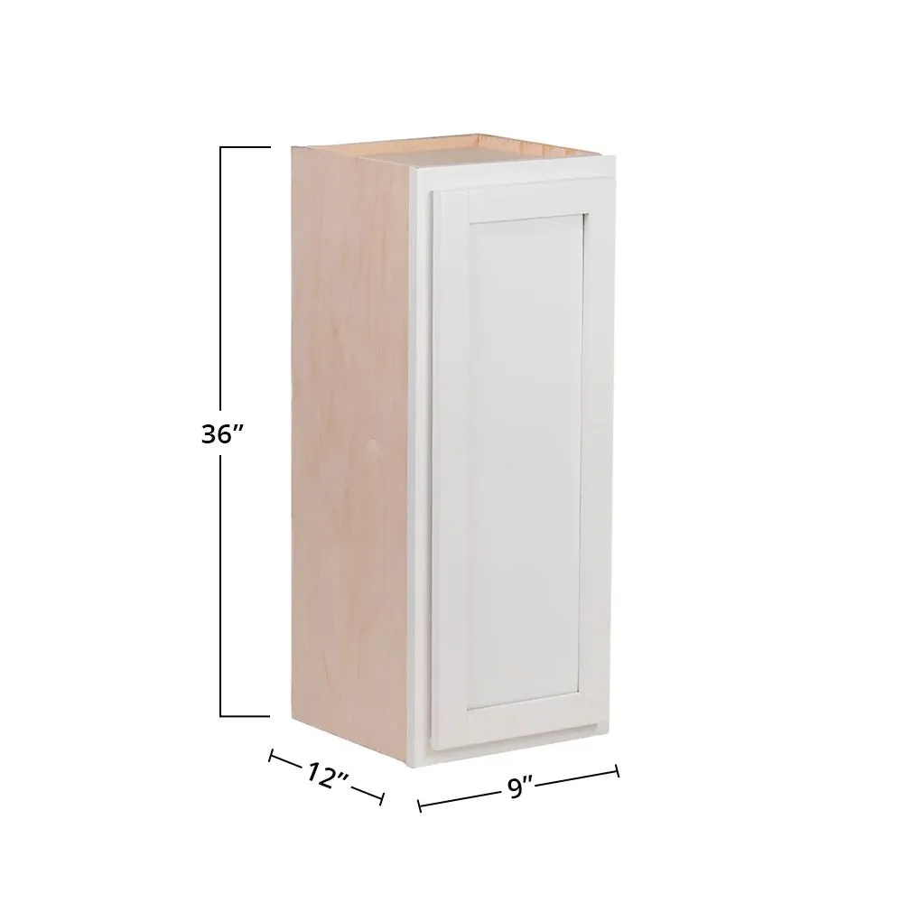 Pure White 9" x 36" Wall Cabinet