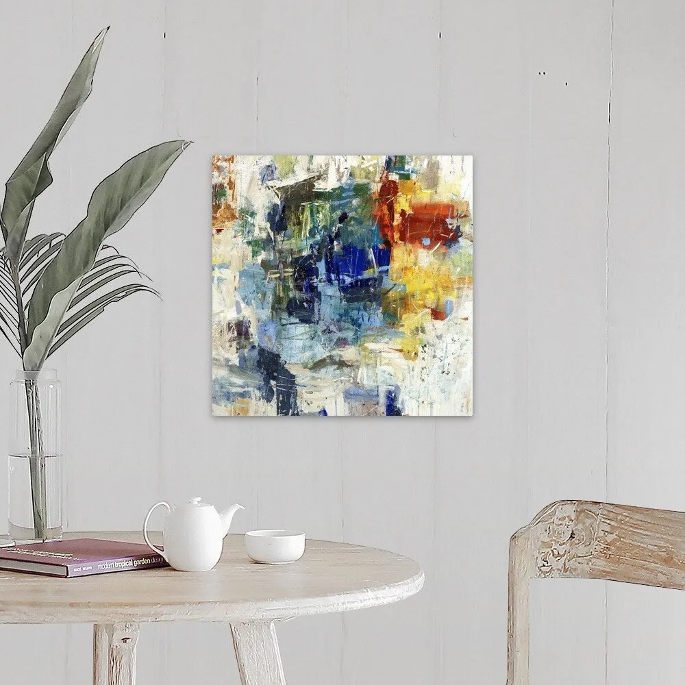 "Bursting Blues" Canvas Wall Art