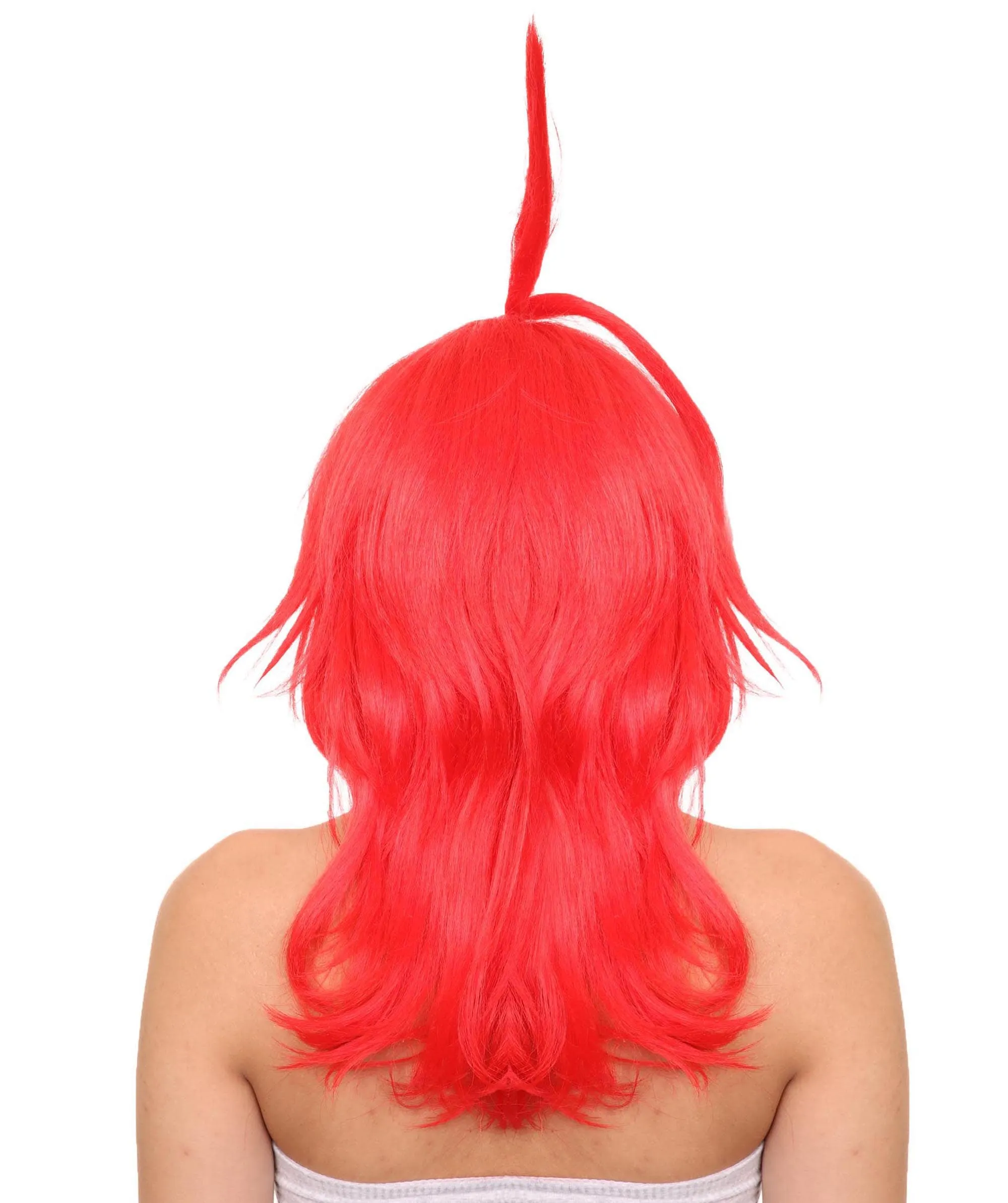 Red Tower Wig | Character Cosplay Halloween Wig | Premium Breathable Capless Cap