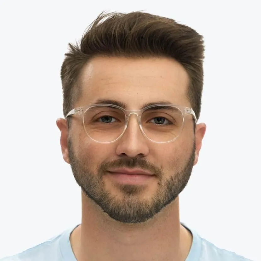 ScreenTime Billie Computer Glasses - Crystal - Readers