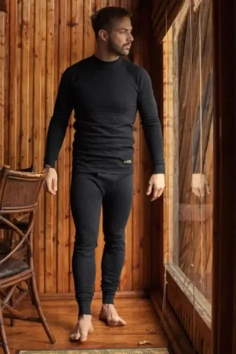 Thermowave 2 IN 1 Thermal Clothing Underwear Pants Black