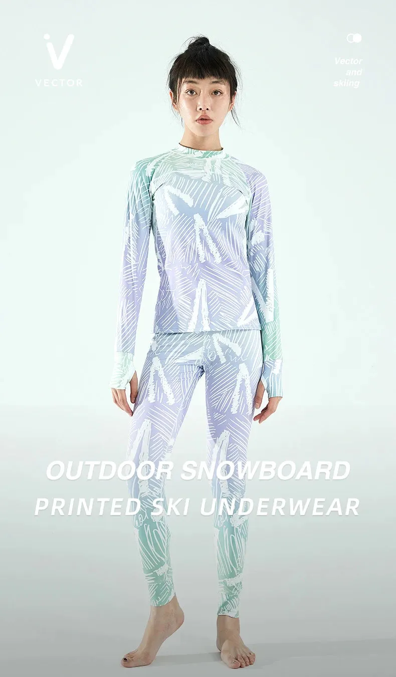 Ultra Soft Winter Quick-Dry Base Layer Microfiber Fleece Thermal Underwear for Women Long John Set Top Plus Pants