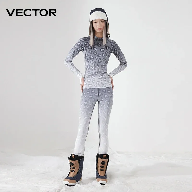 Ultra Soft Winter Quick-Dry Base Layer Microfiber Fleece Thermal Underwear for Women Long John Set Top Plus Pants