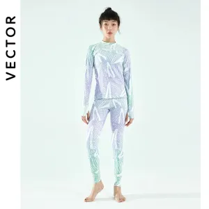 Ultra Soft Winter Quick-Dry Base Layer Microfiber Fleece Thermal Underwear for Women Long John Set Top Plus Pants