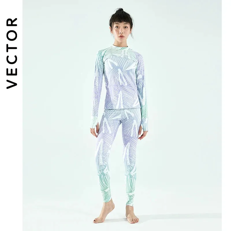 Ultra Soft Winter Quick-Dry Base Layer Microfiber Fleece Thermal Underwear for Women Long John Set Top Plus Pants