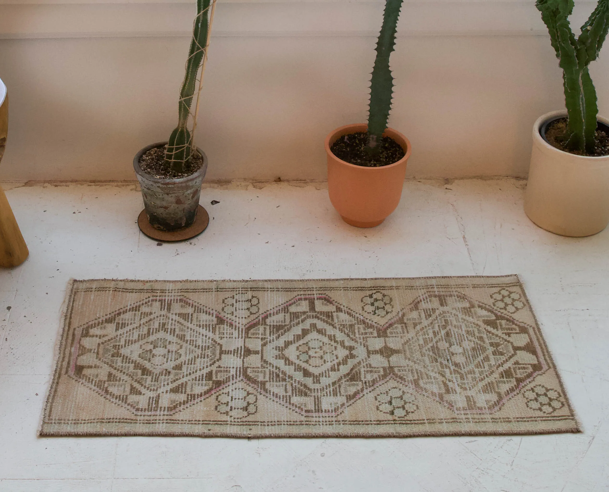 Vintage Mini Turkish Rug 16"x35"