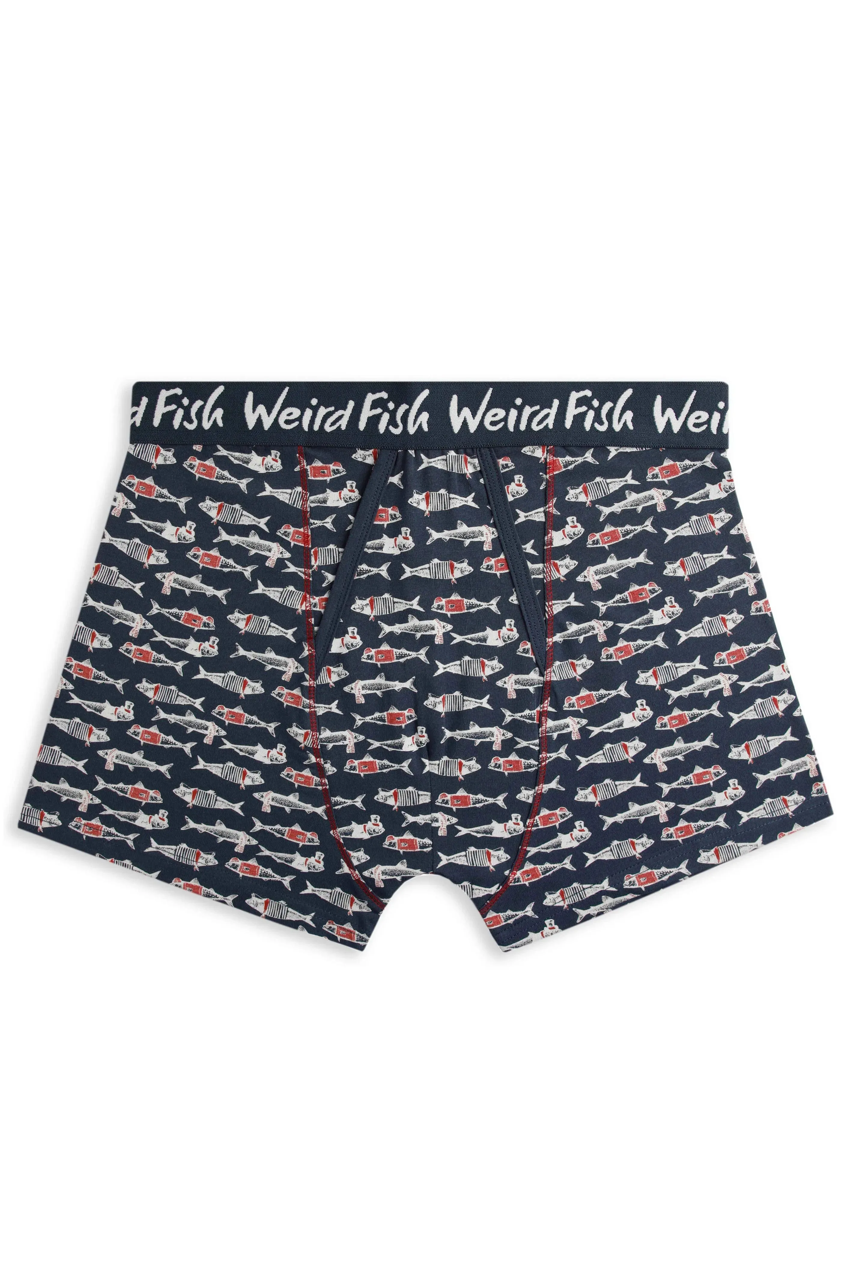 Weird Fish L Grey Ashridge Boxer Shorts (Pack of 3)