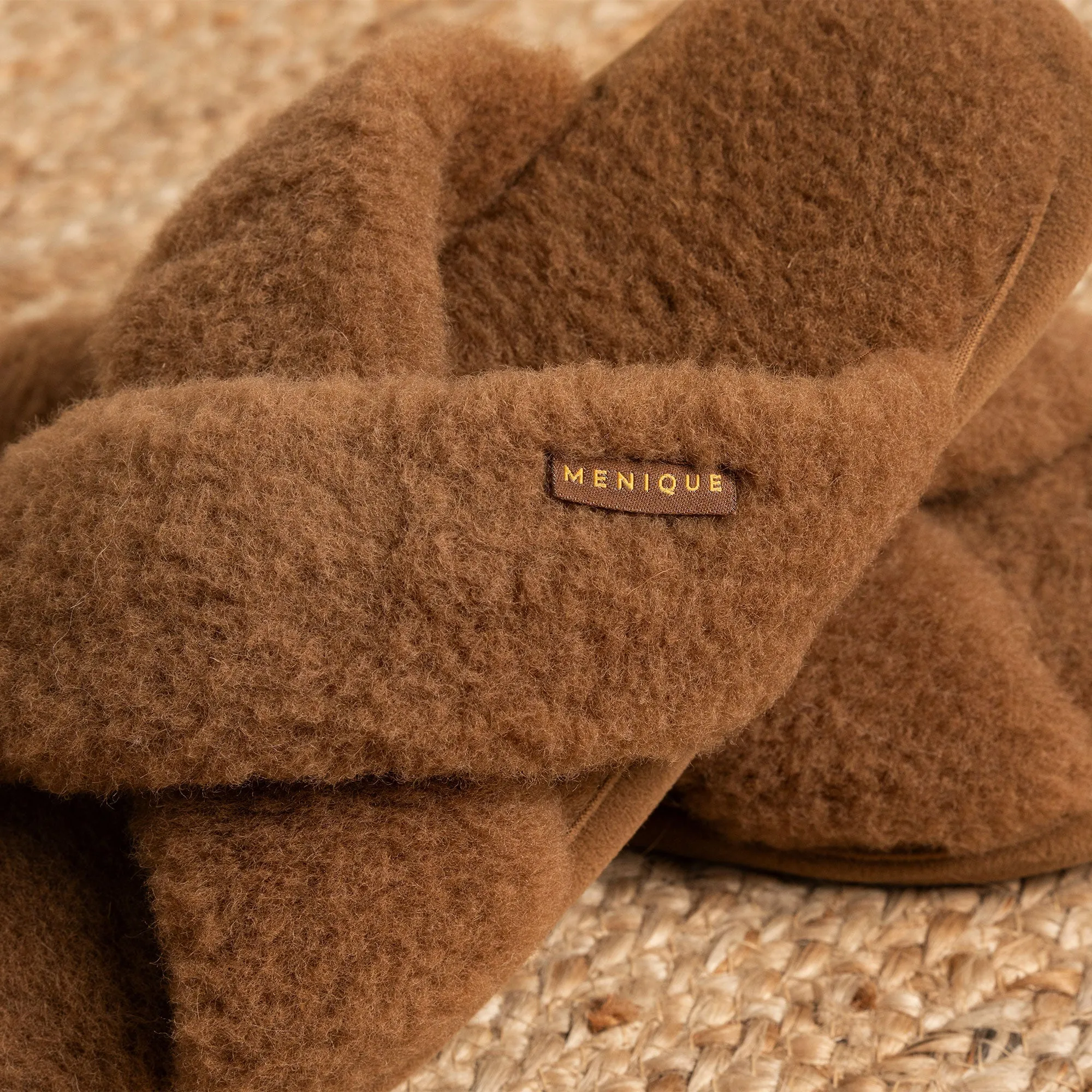 Women's Cross Fluffy Slippers