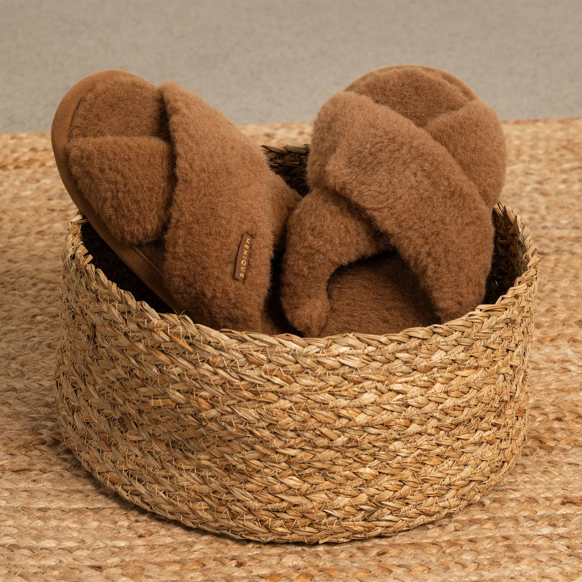 Women's Cross Fluffy Slippers