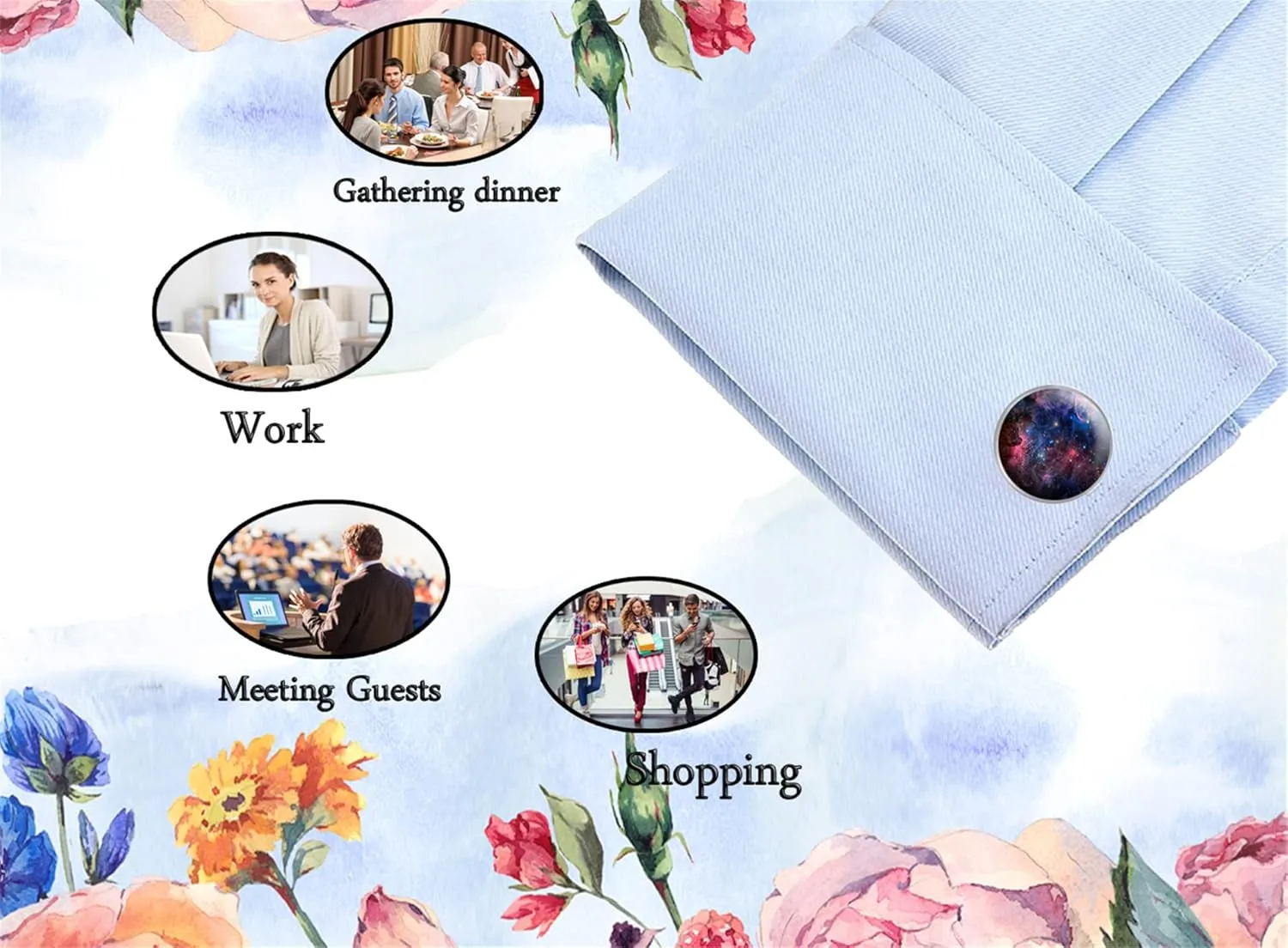 XUTAI Cufflinks for Men Classic Cuff Links for Tuxedo Shirts Business Wedding 2pcs in Gift Box