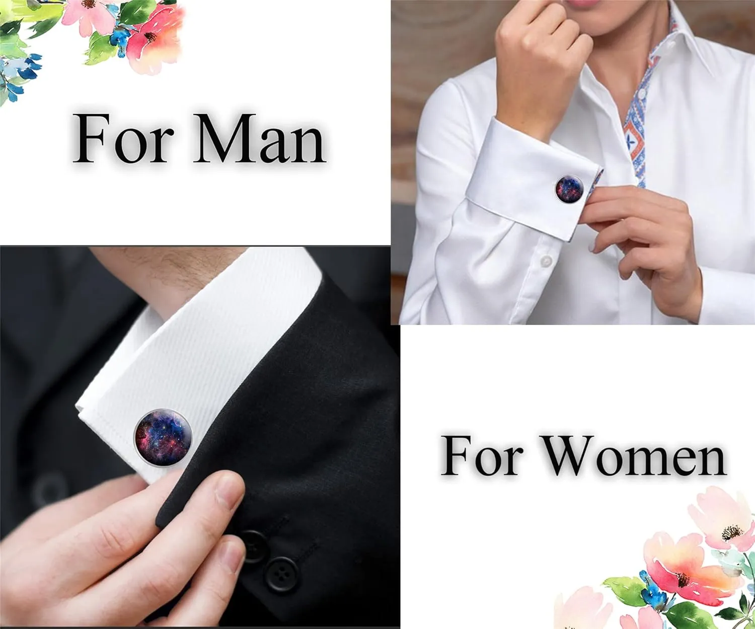 XUTAI Cufflinks for Men Classic Cuff Links for Tuxedo Shirts Business Wedding 2pcs in Gift Box
